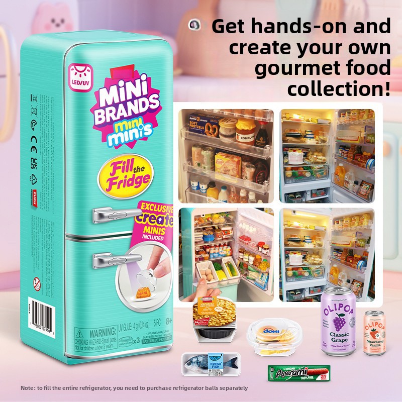 Lighting Decor Items - Led Light Up Mini Refrigerator Toy
