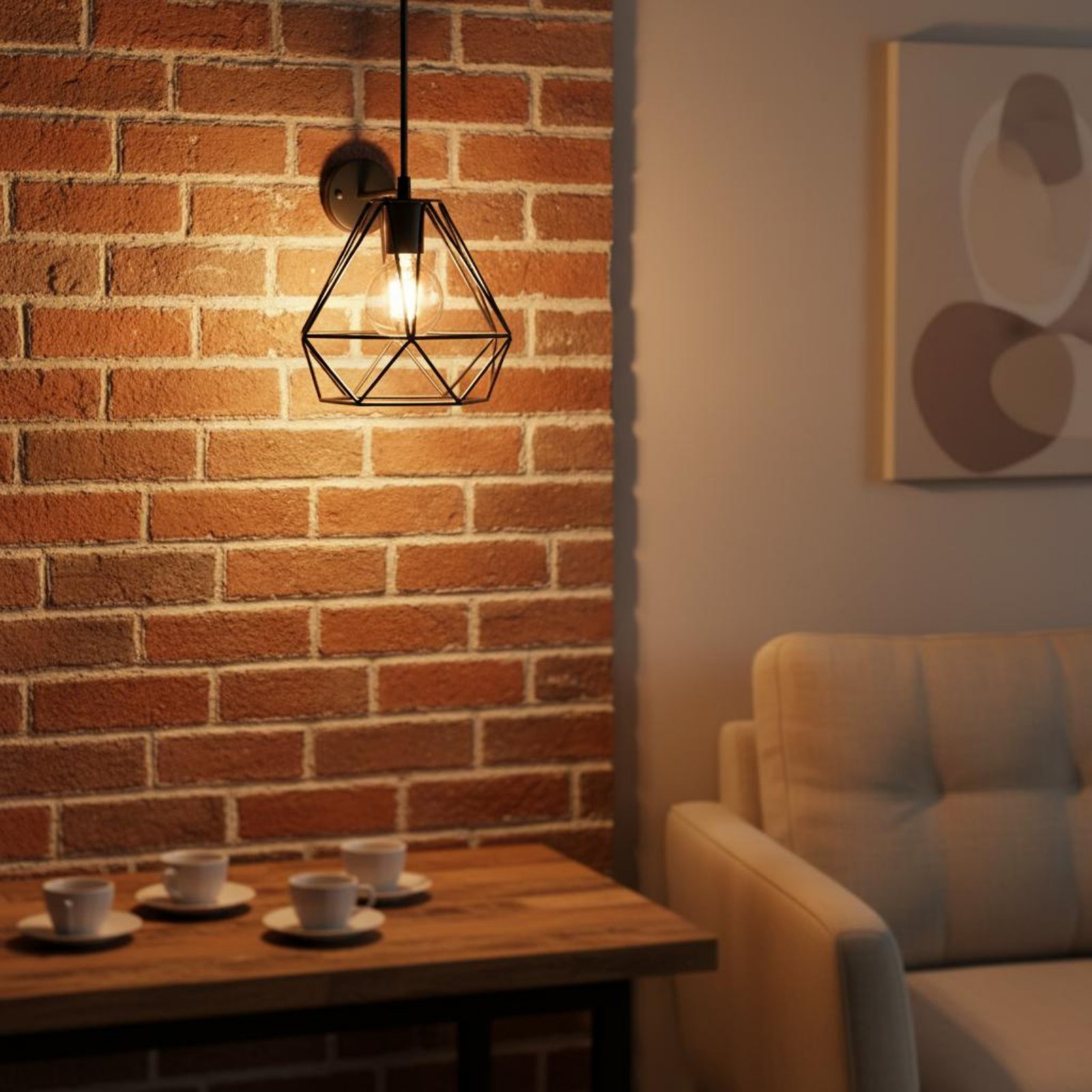 Rhombus Shape Lamp Shade Minim - Geometric Lamp Shade recension och pris