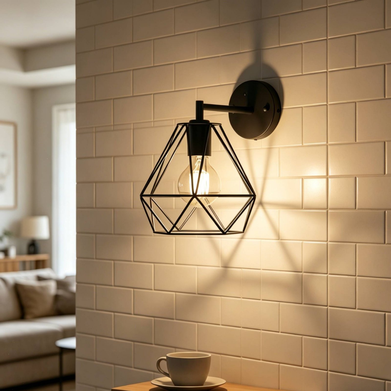 Rhombus Shape Lamp Shade Minim - Geometric Lamp Shade recension och pris
