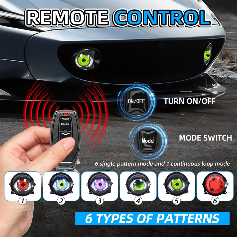  6-Mode Led Dynamic Devil Eye - Decor Lighting & Decor Fires Photos recension och pris
