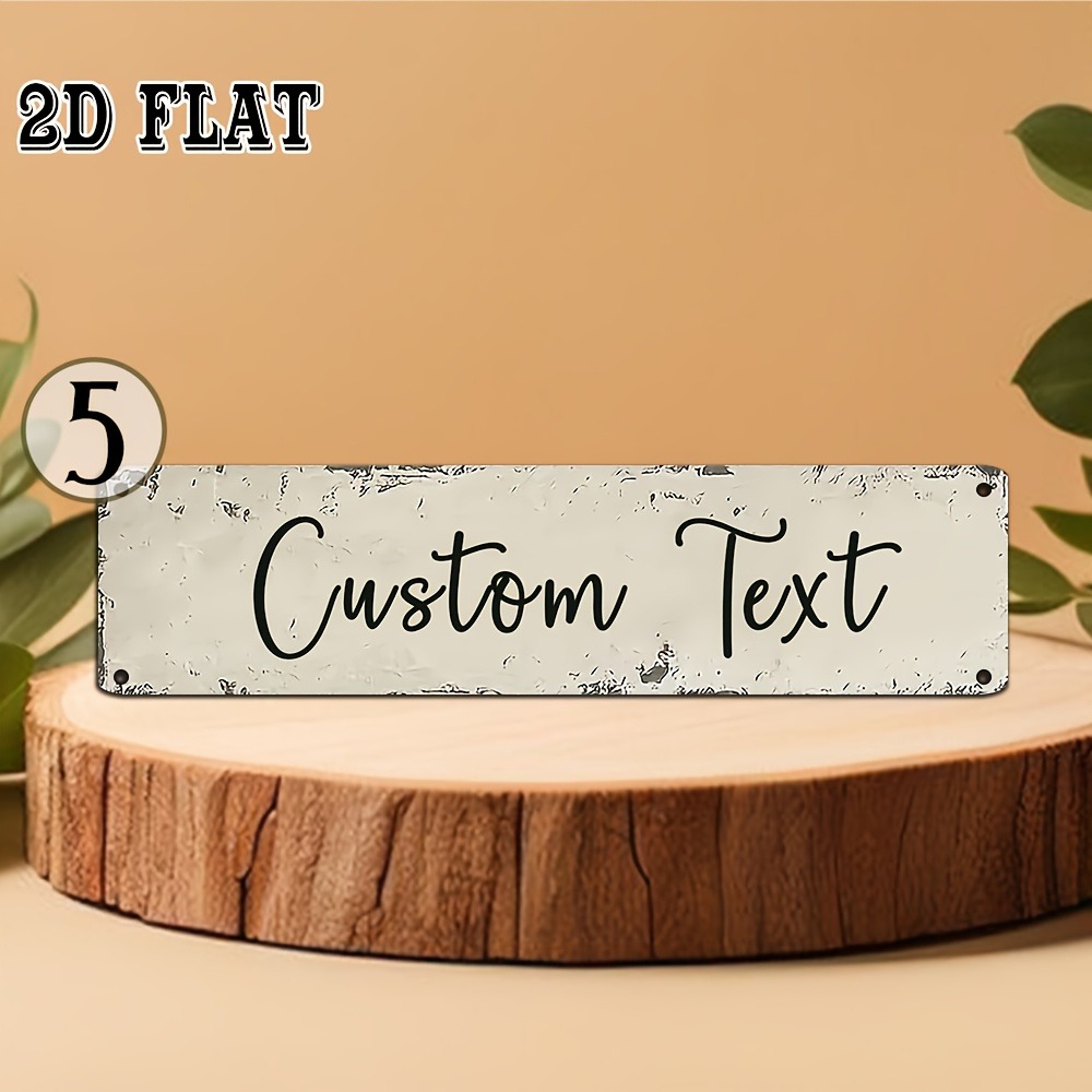 [2D Flat] Personalized Retro M - Lighting Metal Wall Decor recension och pris