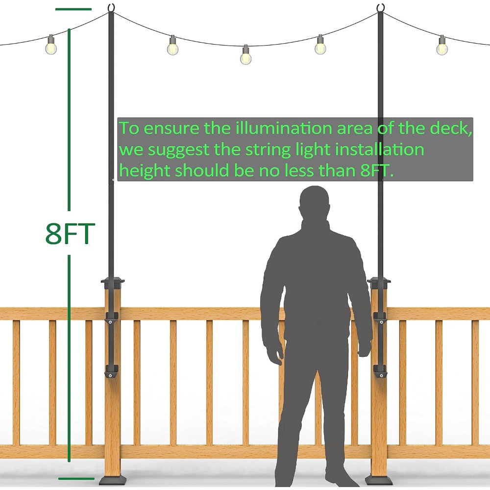2 pack string light poles - st - String Light Outdoor recension och pris
