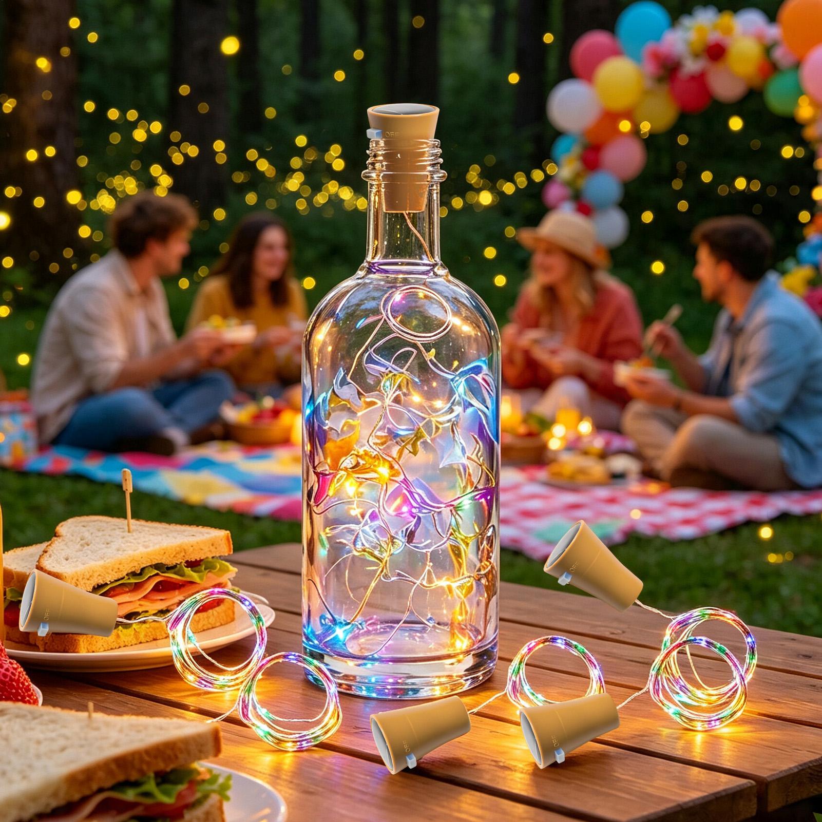 Solar Wine Bottle Lights LED W - String Light Outdoor recension och pris