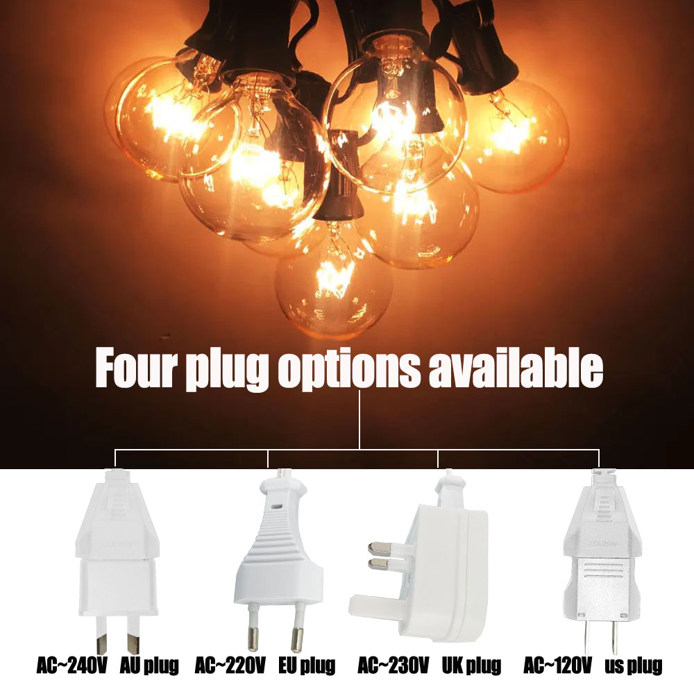 Vintage G40 Clear Bulb String  - String Light Outdoor recension och pris