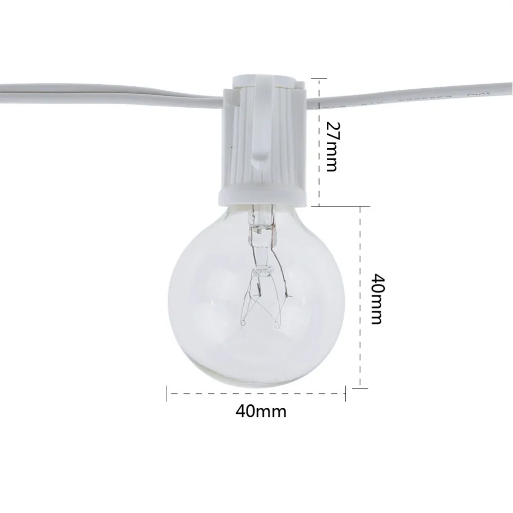 Vintage G40 Clear Bulb String  - String Light Outdoor recension och pris