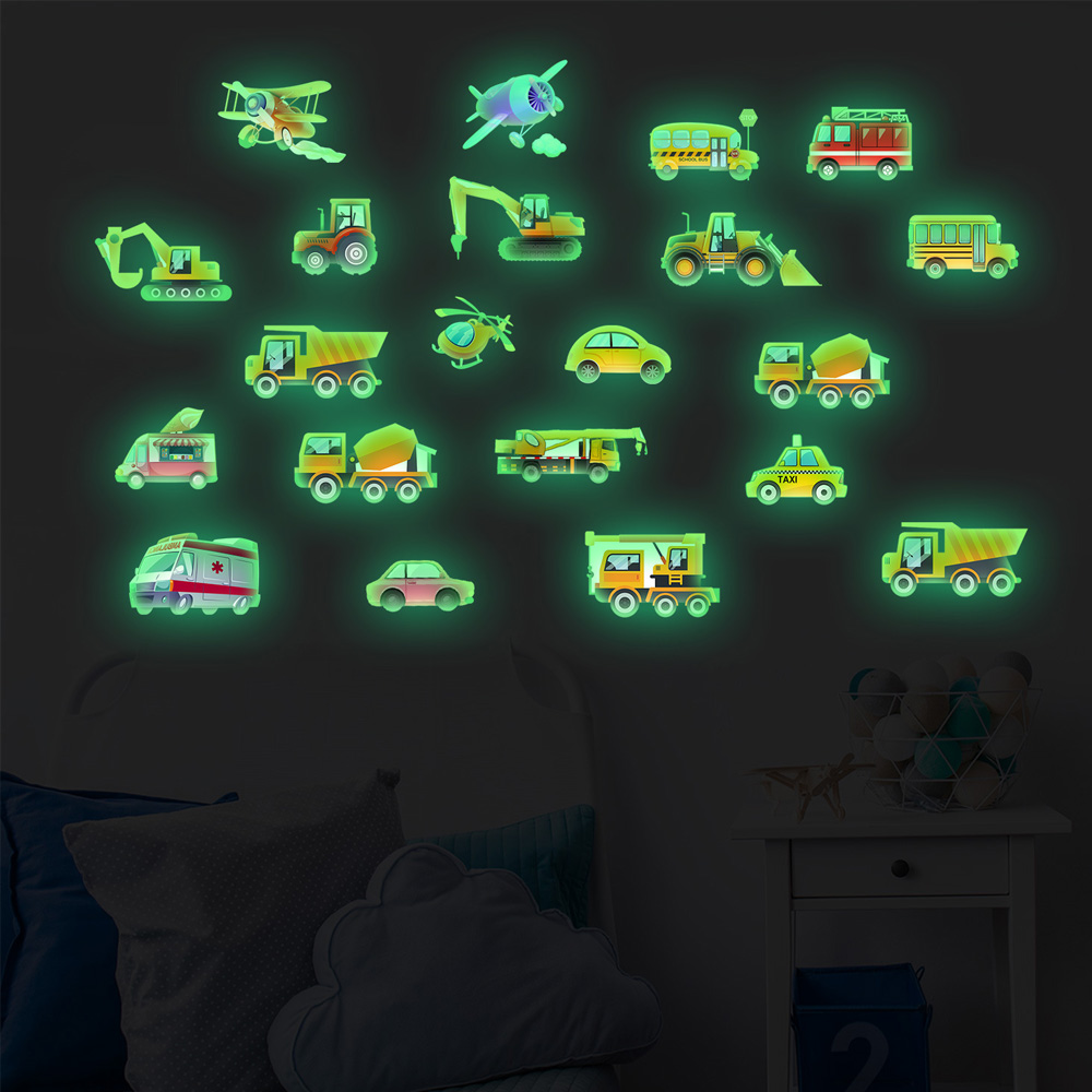 Luminous Car Wall Sticker 21Pc - Lighting Decor Items recension och pris