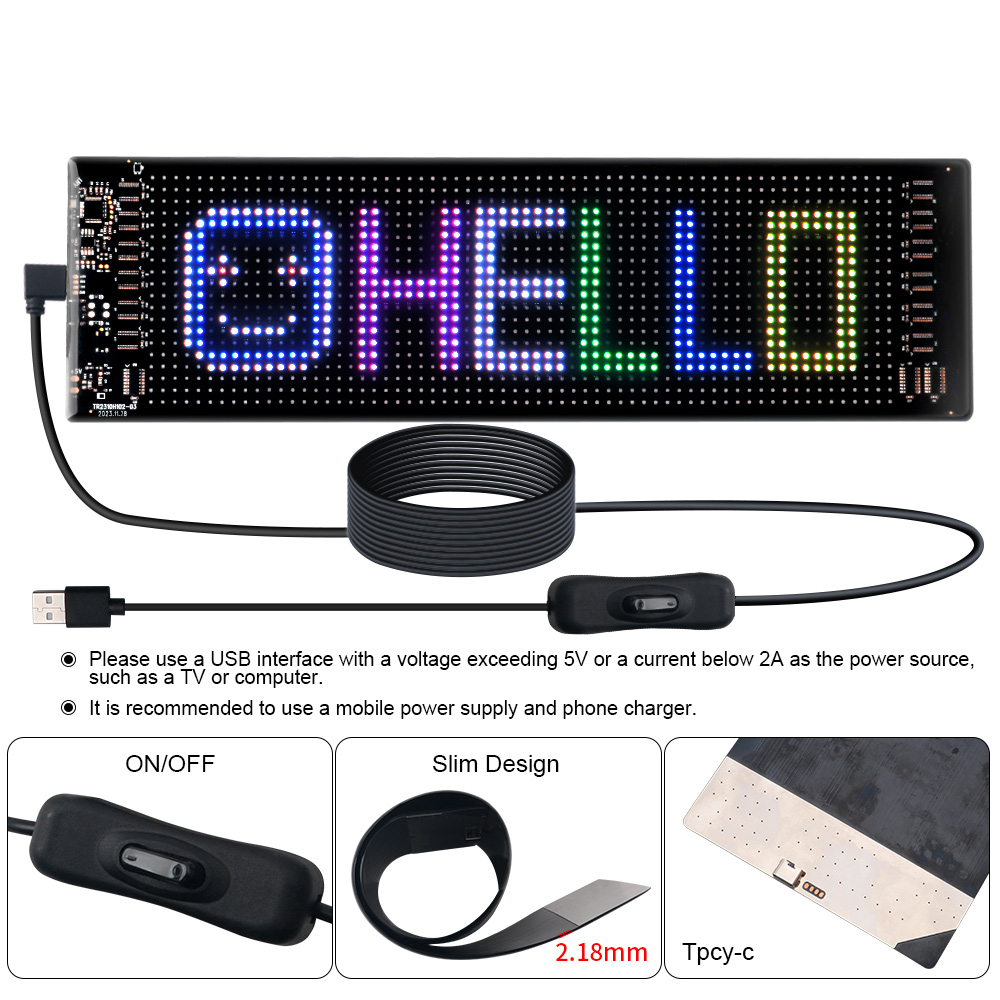 LED Matrix Pixel Panel Scrolli - Lighting Decor Items recension och pris