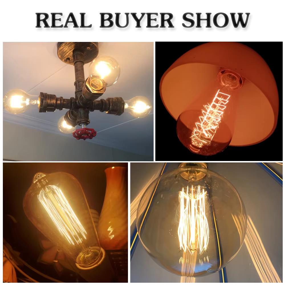 Retro Edison Light Bulb E27 40 - Lighting Decor Items recension och pris