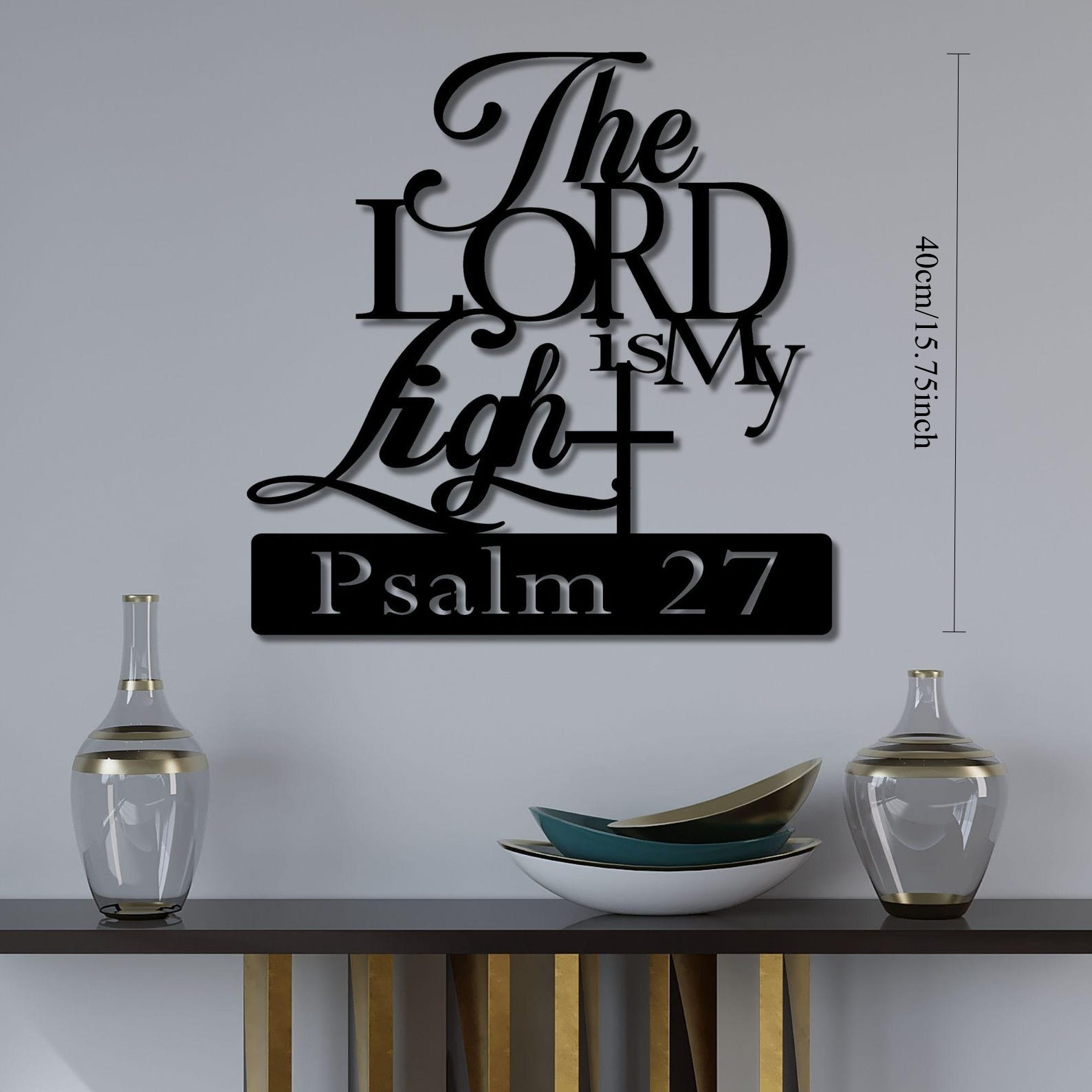 CIFBUY Iron Wall Art The Lord  - Lighting Metal Wall Decor recension och pris