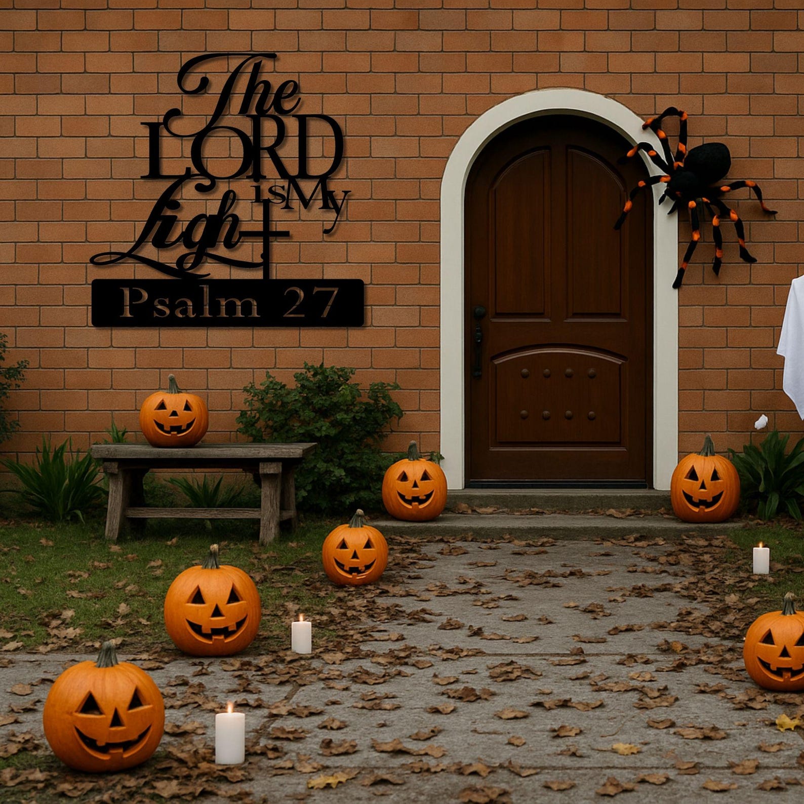 CIFBUY Iron Wall Art The Lord  - Lighting Metal Wall Decor recension och pris