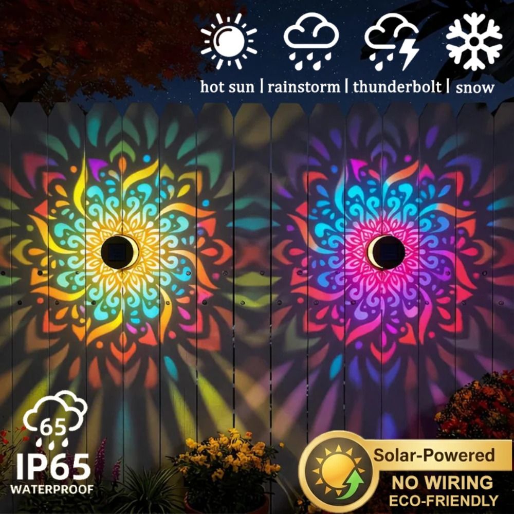 Sunflower Mandala Solar Wall L - Lighting Metal Wall Decor recension och pris