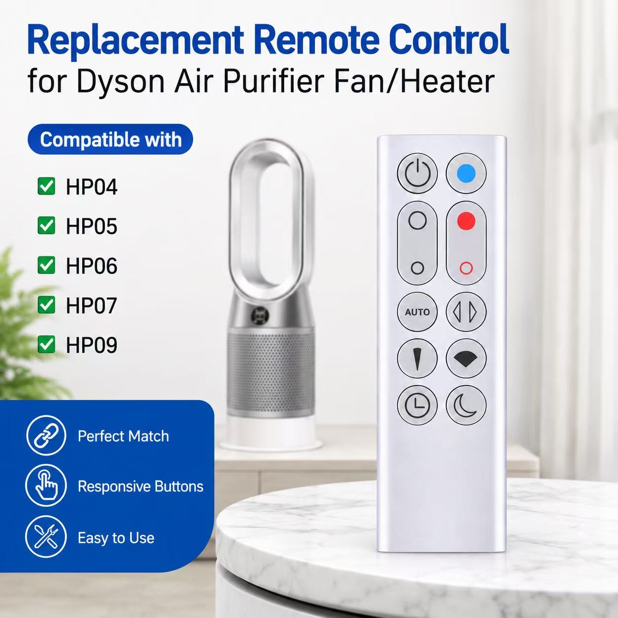 Replacement Remote Control For - Dyson Fan Am07 recension och pris