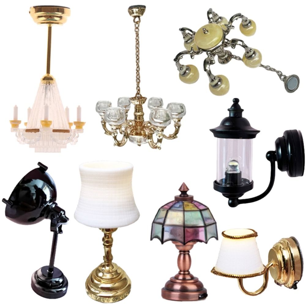 1:12 Scale Dollhouse Miniature - Lighting Metal Wall Decor recension och pris