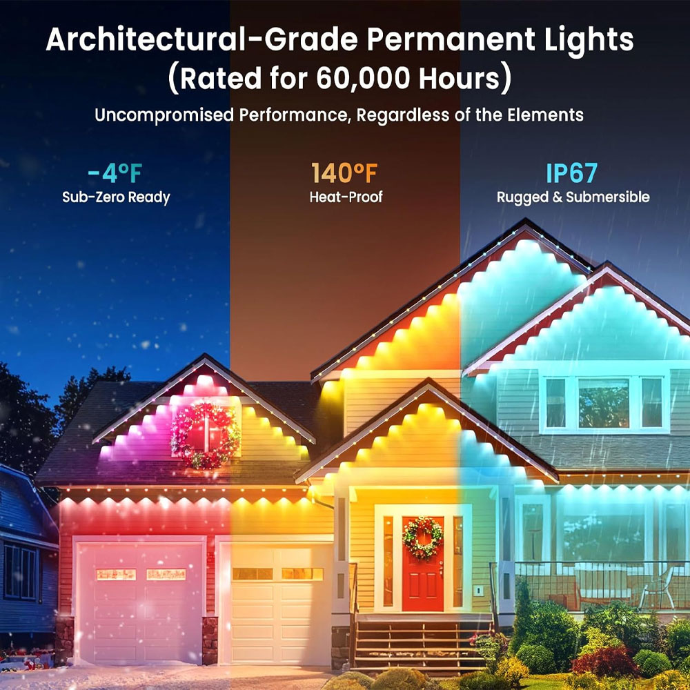 Permanent Outdoor Eaves Lights - String Light Outdoor recension och pris