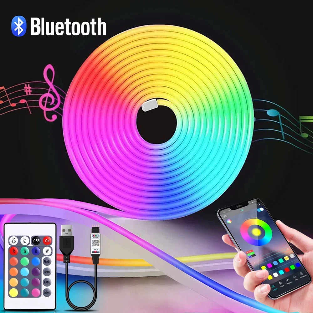 1-5m RGB LED Neon Strip Light  - Lighting Decor Items recension och pris
